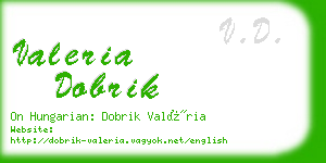 valeria dobrik business card